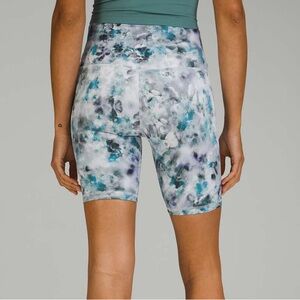 Lululemon Align Shorts Blue Grey Cycling Pilates Yoga